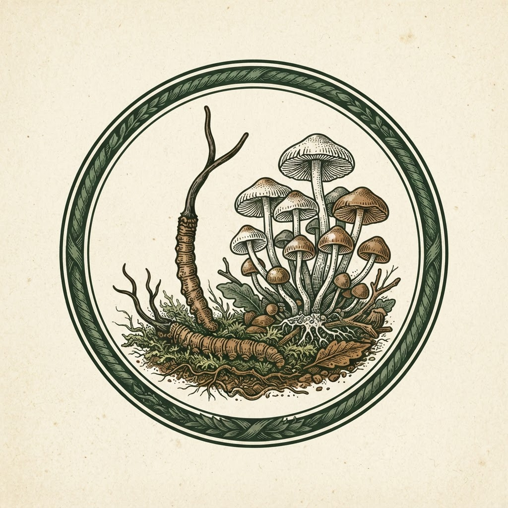Cordyceps Fungi emblem
